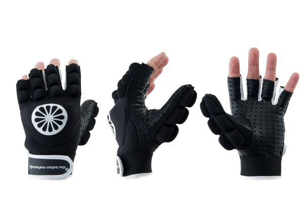 Half Finger & Full Thumb Glove. Black, Mint, Gray
