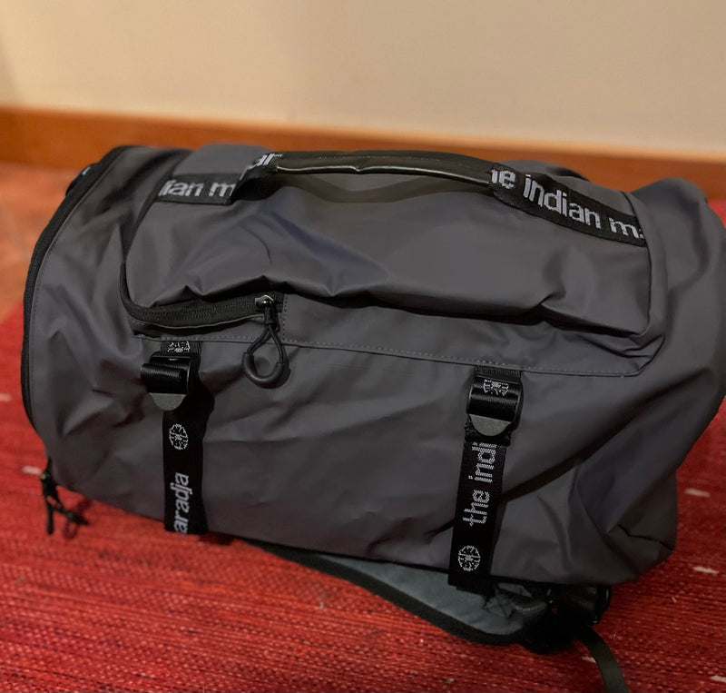 Backpack Duffle PMX Holds Stick in Gray or Cobalt