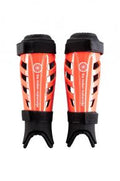 Shin Guards Junior Washable Neon Coral Red